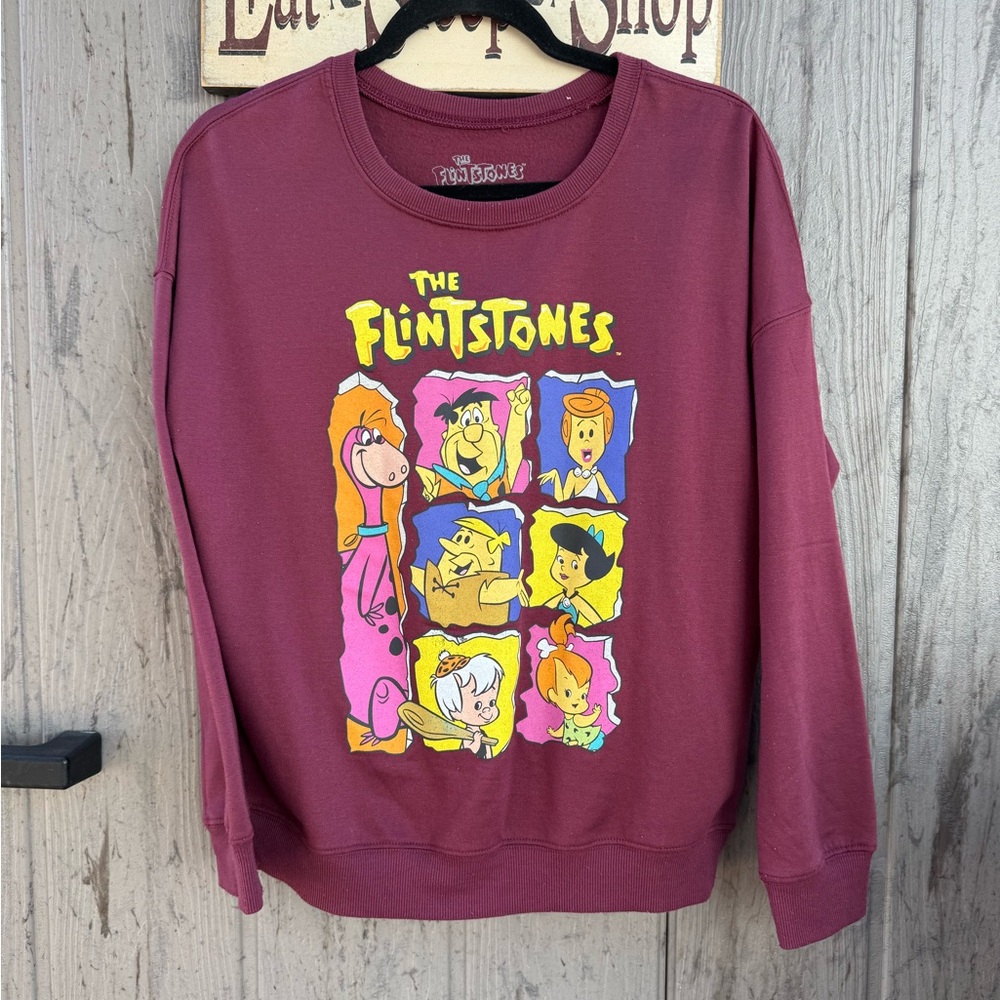 The Flintstones Women's Crew Neck Sweater - Maroon